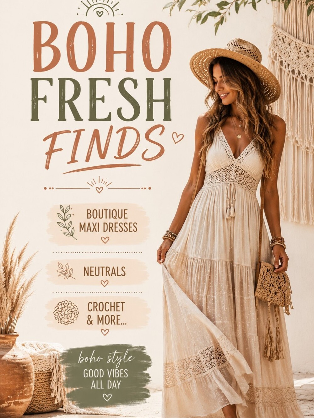 ⛵️BOHO FRESH FINDS,BOUTIQUE MAXI DRESSES,CROCHET,NEUTRALS & MORE⛵️